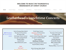 Tablet Screenshot of musiconthursdays.org